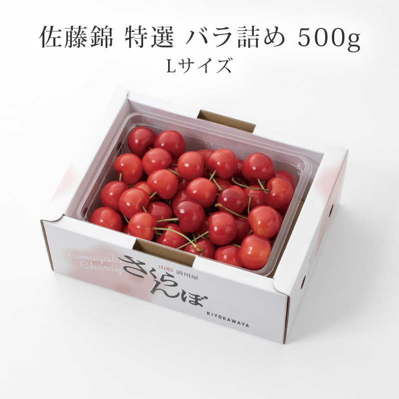 特選佐藤錦 バラ詰め500gお届け時期