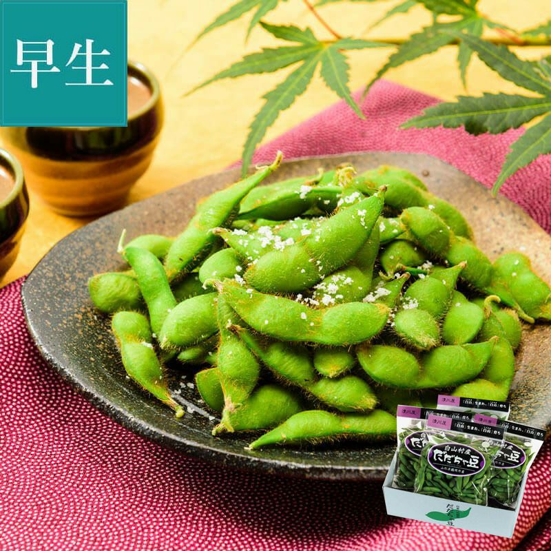 白山村産 だだちゃ豆 ＜早生豆＞ 8月上～中旬お届けパッケージ_イメージ