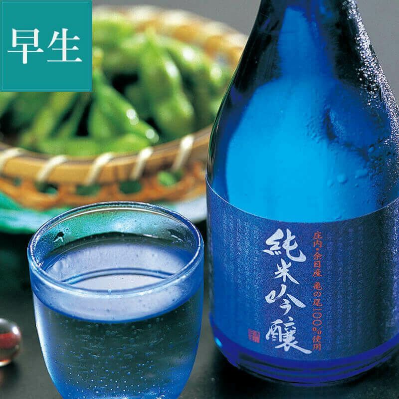 亀の尾純米吟醸×だだちゃ豆 セット ＜早生豆＞ 8月上～中旬お届け_イメージ1