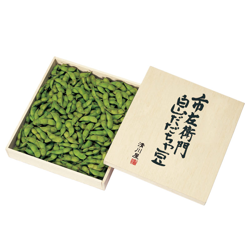 市左衛門 白山だだちゃ豆 木箱入 ＜本豆＞パッケージ
