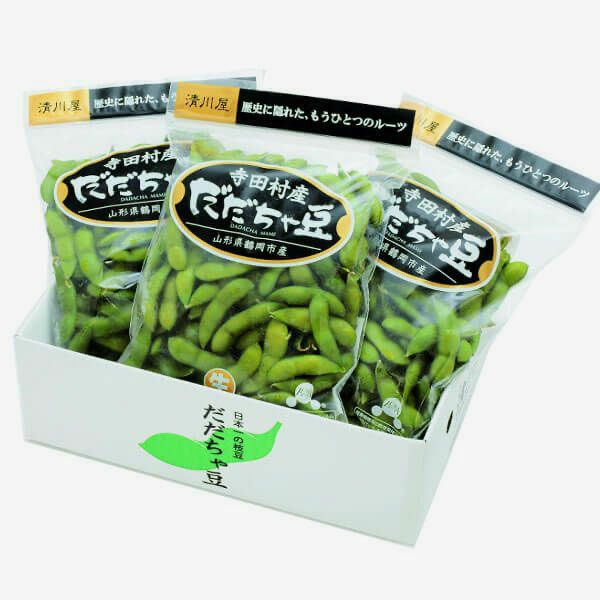 寺田村産 だだちゃ豆 400g×3袋 ＜本豆＞パッケージ