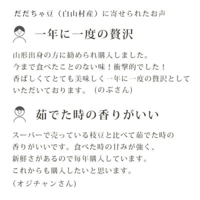 白山村産 だだちゃ豆 頒布会 4回コースパッケージ