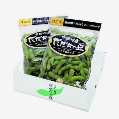 寺田村産 だだちゃ豆 頒布会 3回コース (各回400g×2袋)パッケージ