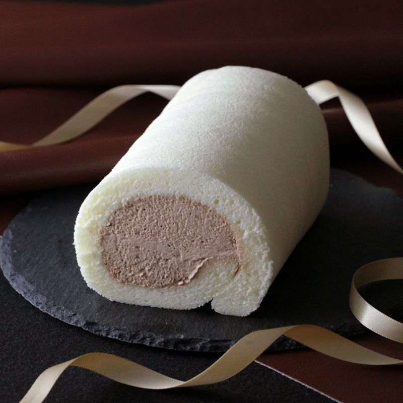 ほわいとぱりろーる チョコレート カカオ豆のビターなコクとチョコ