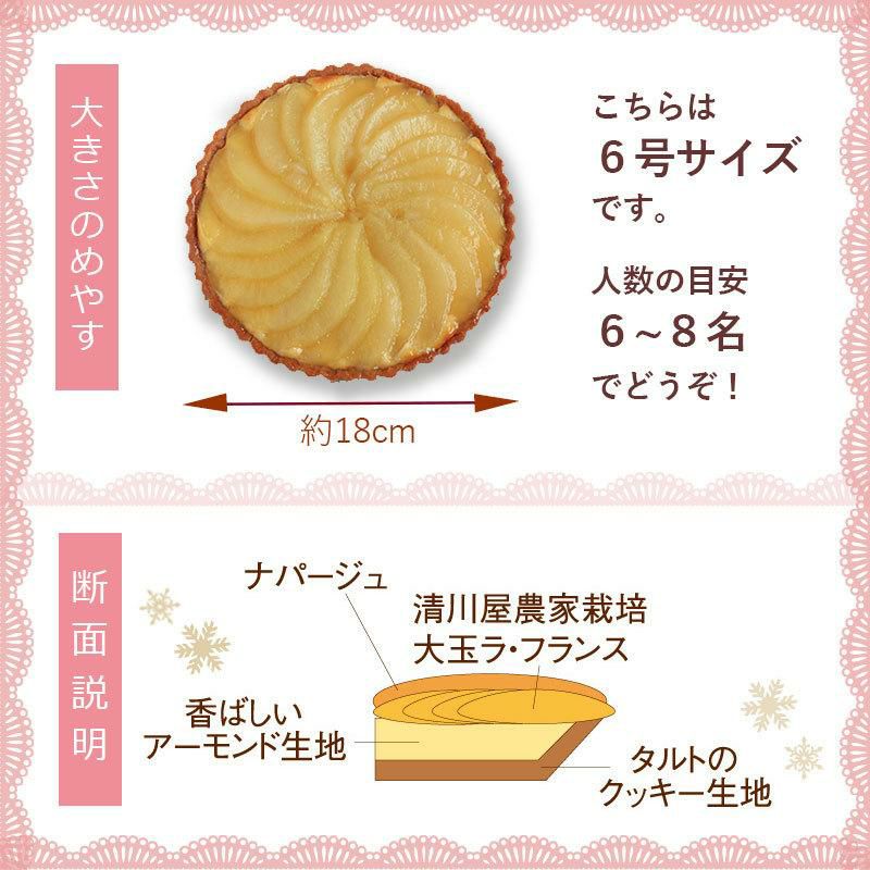 大玉ラ・フランスタルト ( クリスマス ケーキ 山形県産 )解説