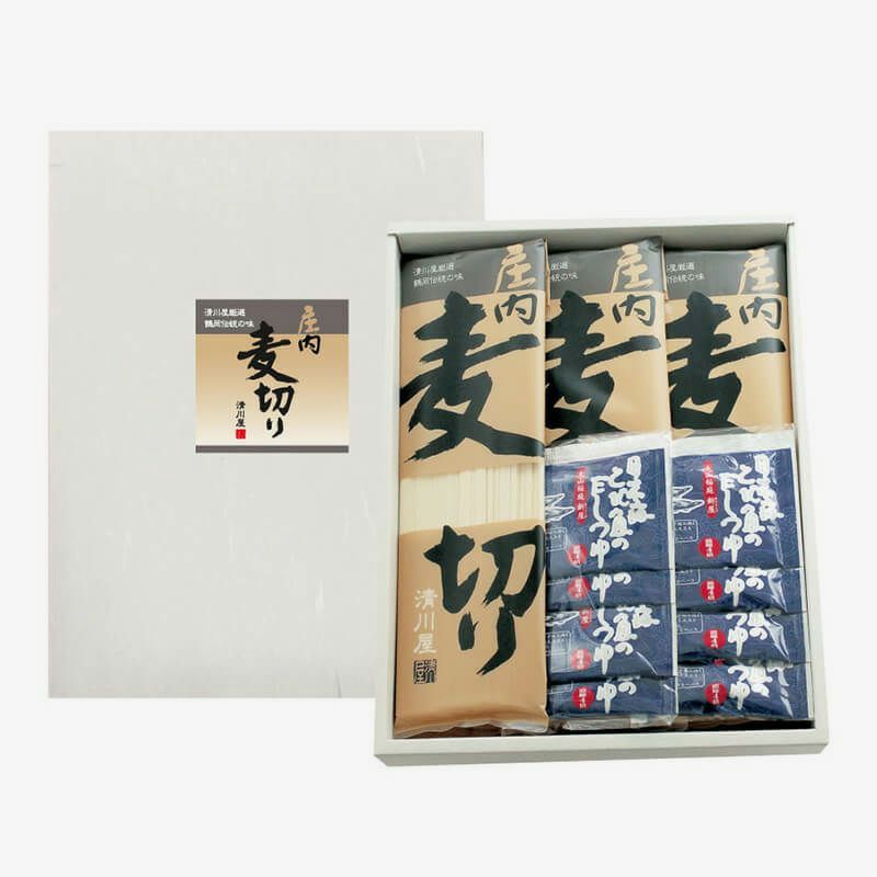 庄内麦切り　180g×6把(箱入)_パッケージ