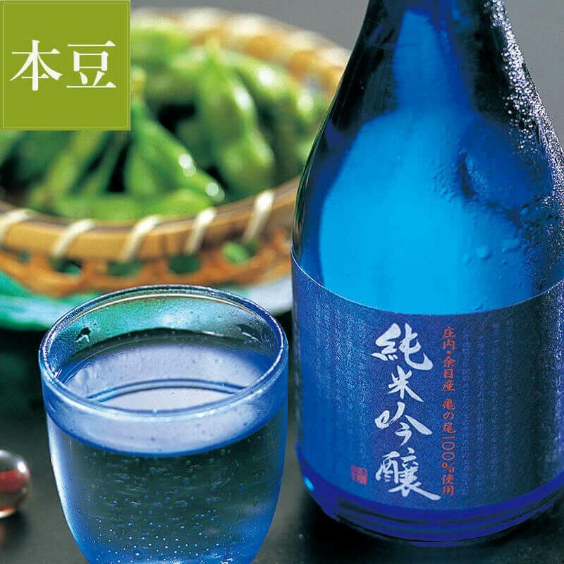 亀の尾純米吟醸×だだちゃ豆 セット ＜本豆＞_イメージ1