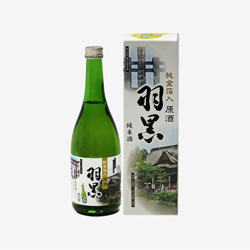 「竹の露」純金入原酒羽黒 720mlパッケージ画像