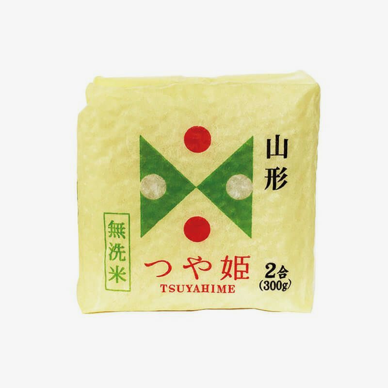 つや姫 無洗米 300gキューブ_パッケージ