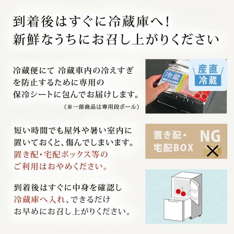真の桜桃【佐藤錦】 2Lサイズ 500g 山形さくらんぼ食べきりサイズ贈答