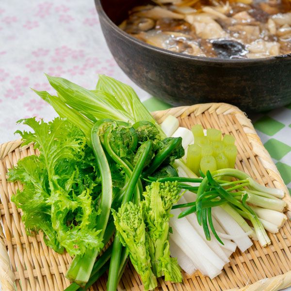 玉貴特製　春の山菜七茸汁イメージ2