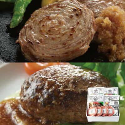 三元豚ハンバーグ＆ロールステーキセット