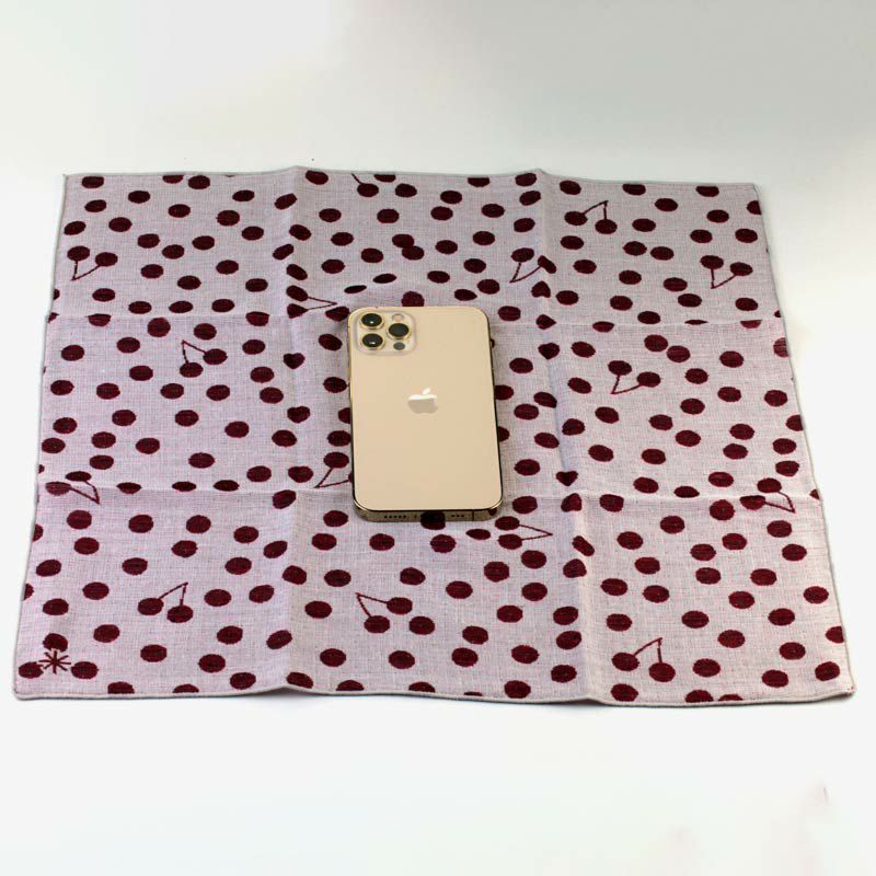 米織小紋ハンカチ 豆絞り_イメージ画像