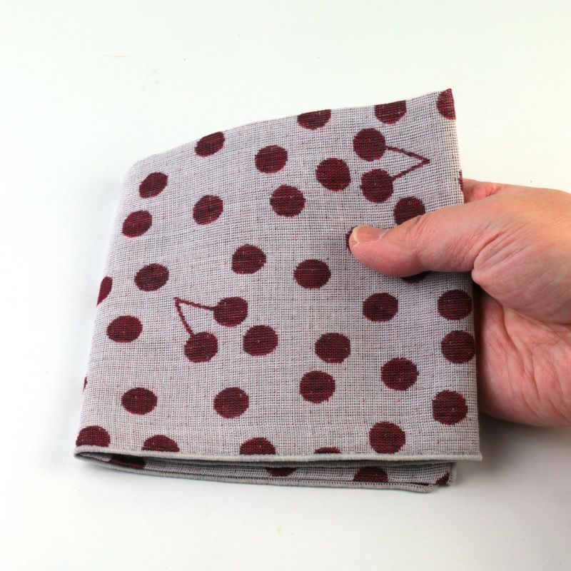 米織小紋ハンカチ 豆絞り_イメージ画像