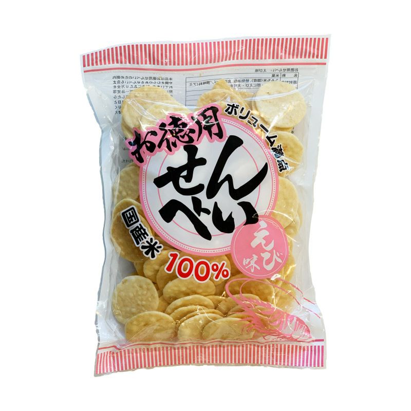 酒田米菓 お徳用せんべい えび味