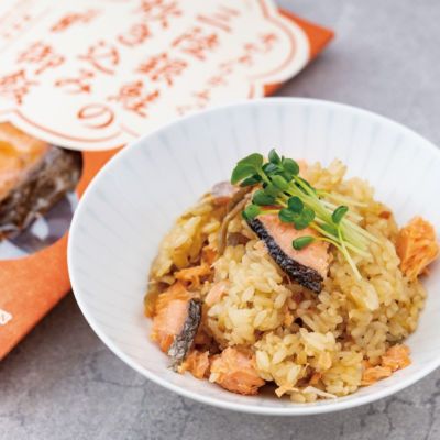 三陸銀鮭の炊き込み御飯の素