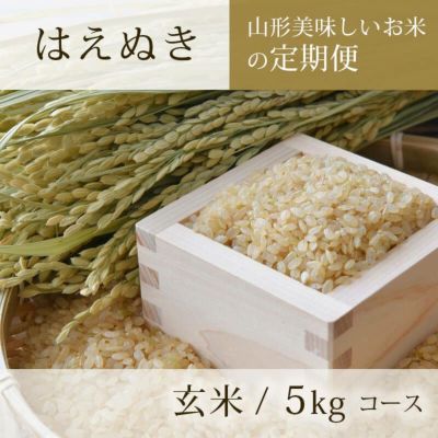 〈定期便〉 玄米 はえぬき 5kgコース