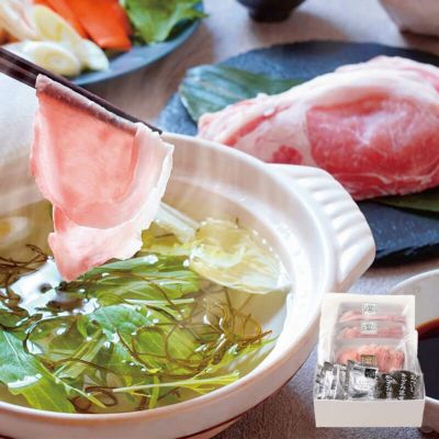 金華豚・三元豚合い盛りしゃぶしゃぶ