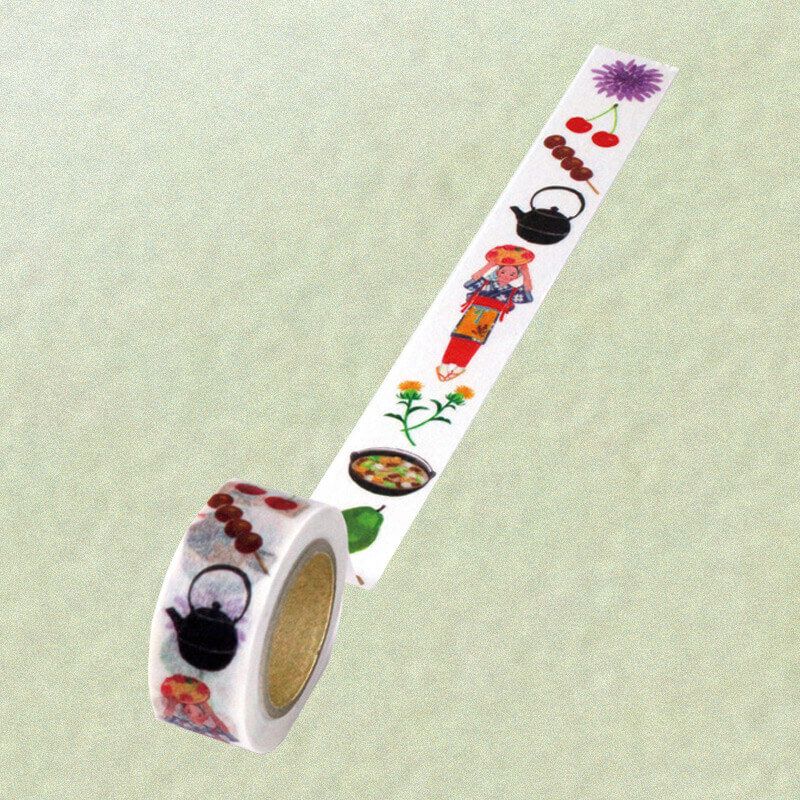 果実ころころマスキングテープ【山形柄】_イメージ