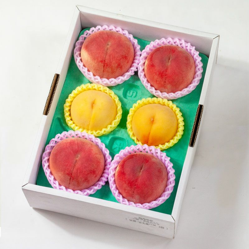 川屋オススメの白桃・黄桃詰合せ_パッケージ